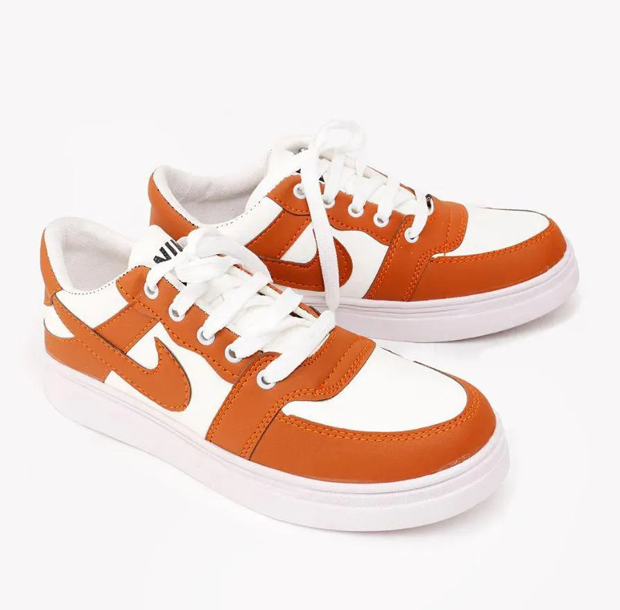 Men's synthetic leather fancy joggers RJD black, brown