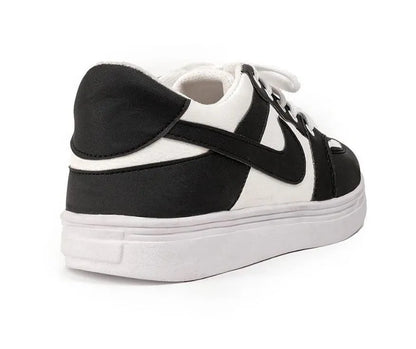 Men's synthetic leather fancy joggers RJD black, brown