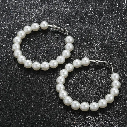 Pearl earrings for women.